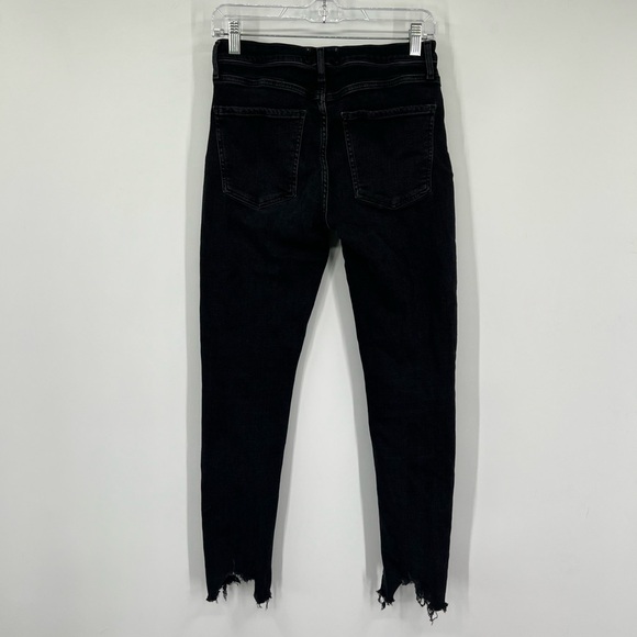 AGOLDE Sophie Skinny Ankle Jeans in Washed Black - Picture 6 of 8
